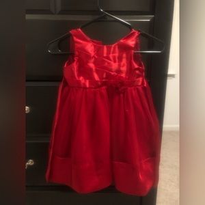 Red Christmas Season dress, size 4